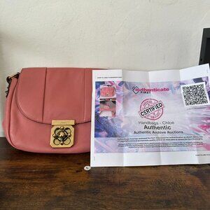 Authentic Chloe Elsie Pink Leather Shoulder Bag
